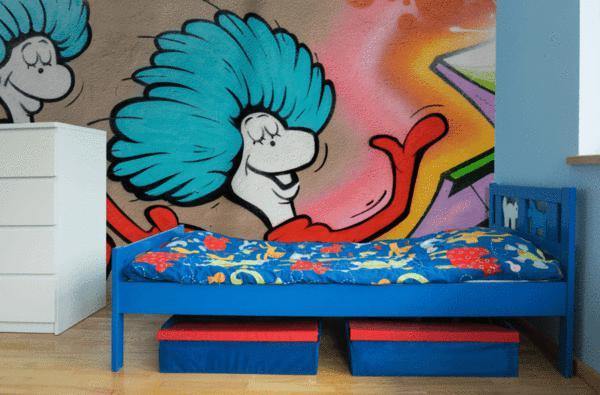 Thing 1 & 2 Graffiti Wall Mural-Wall Mural-Eazywallz