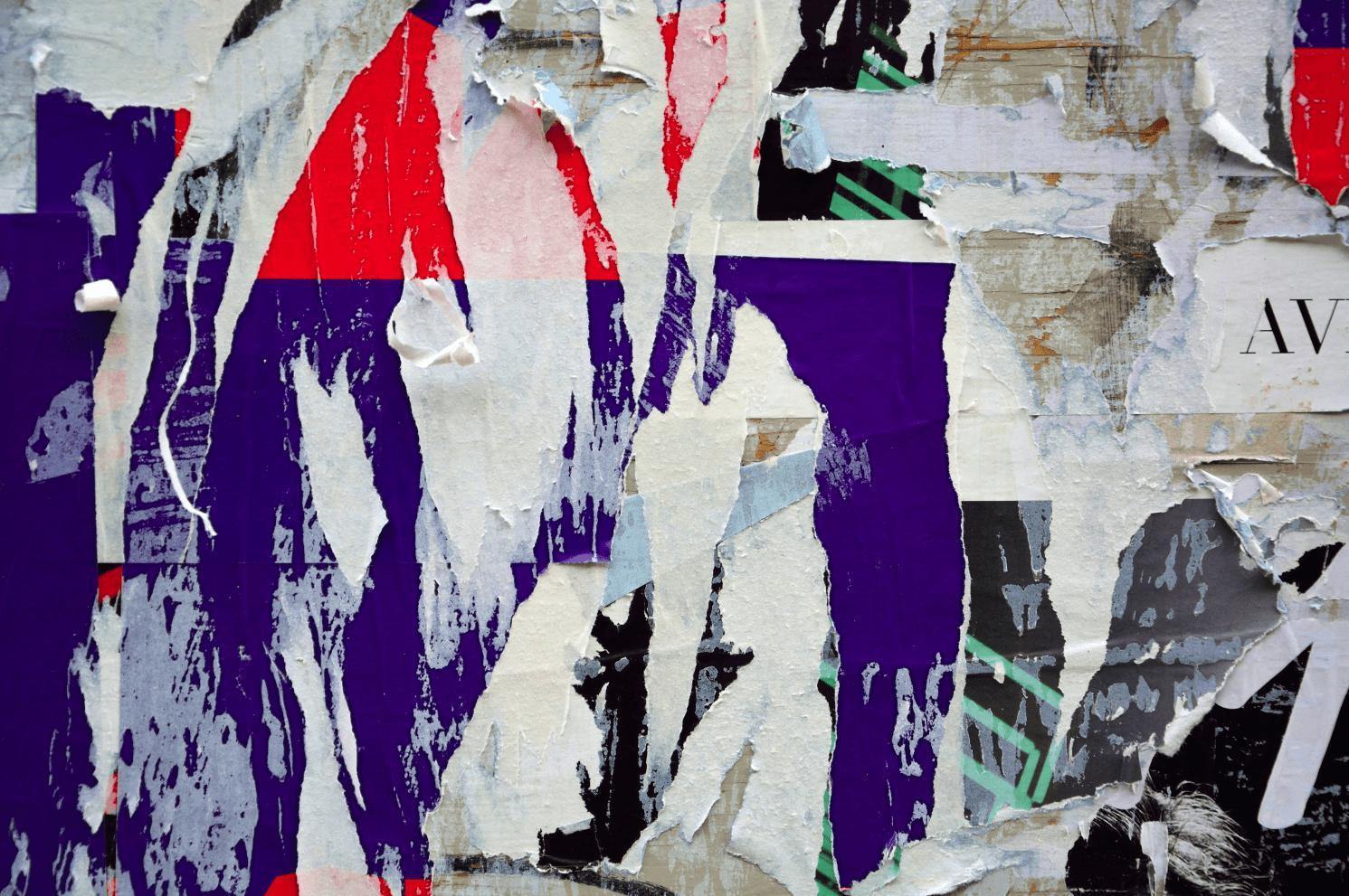 Torn Posters 2 Wall Mural-Wall Mural-Eazywallz