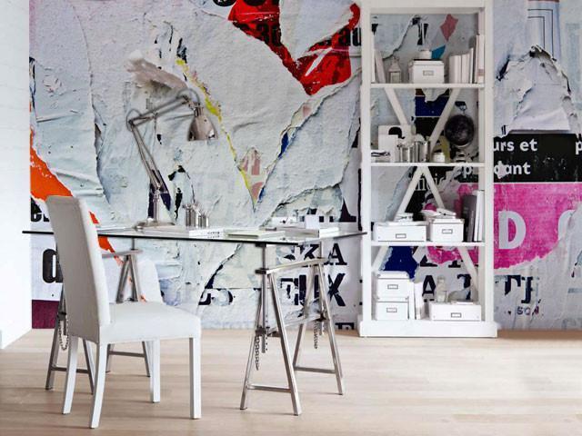 Torn Posters Wall Mural-Wall Mural-Eazywallz