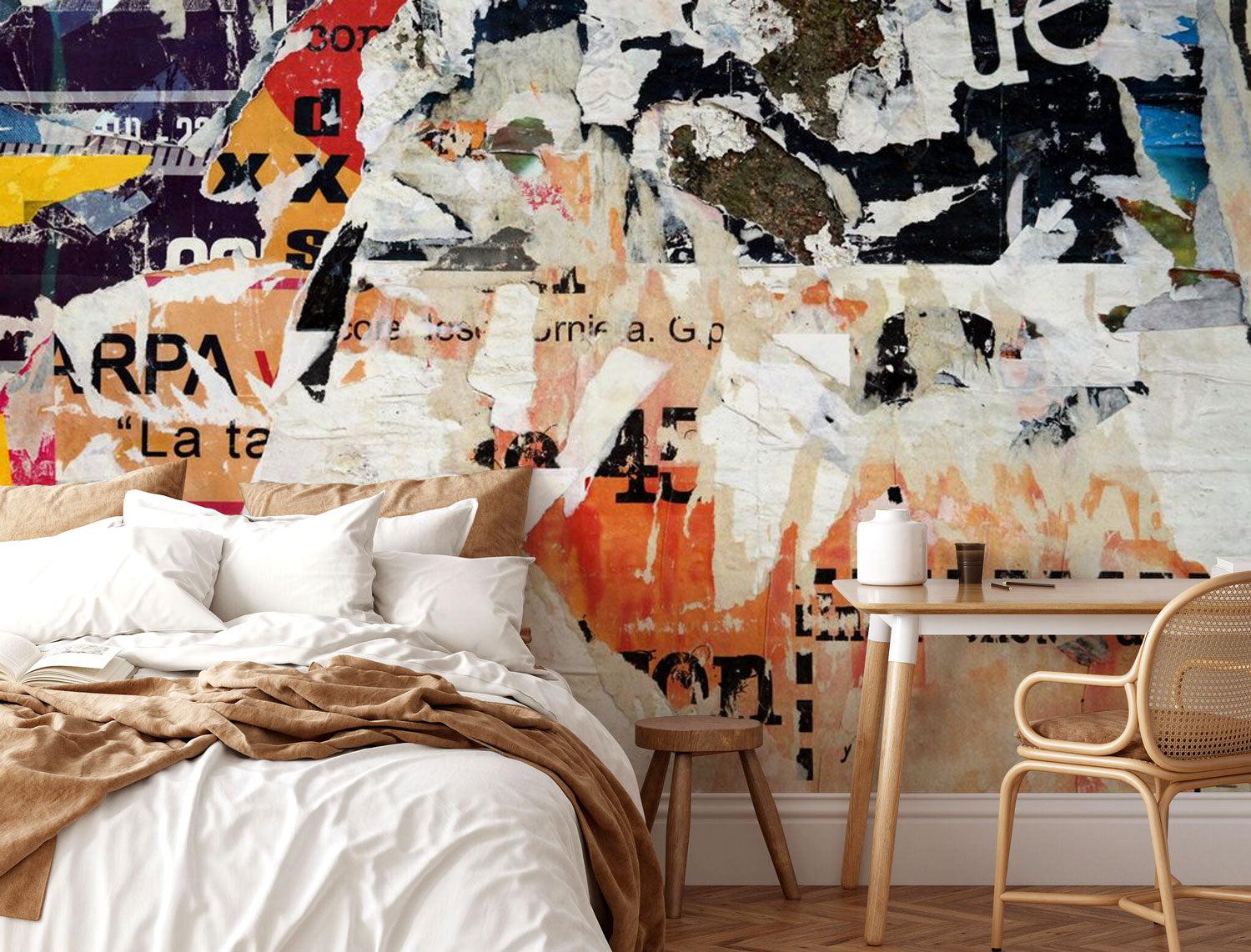 Torn advertisement Wall Mural-Wall Mural-Eazywallz