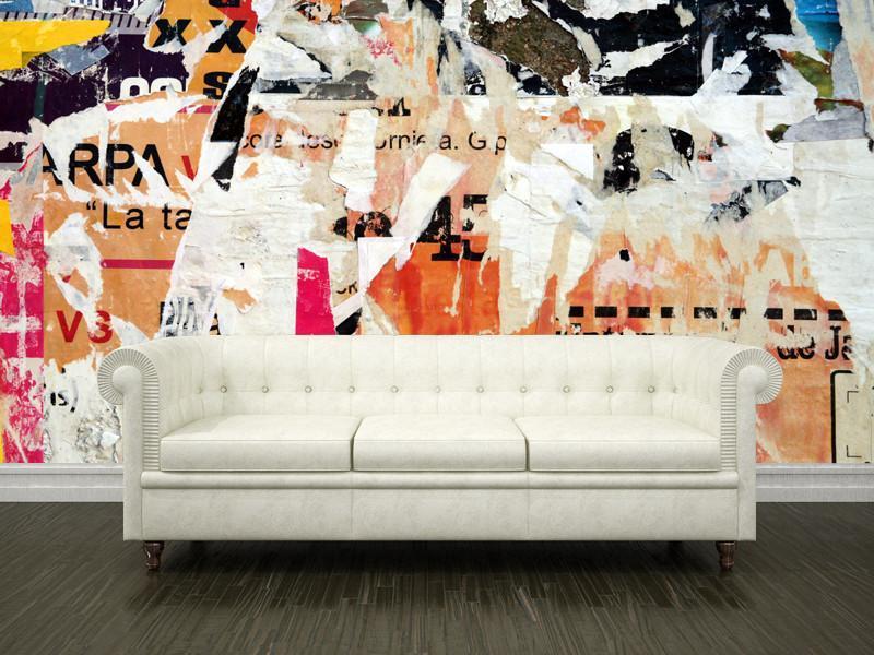 Torn advertisement Wall Mural-Wall Mural-Eazywallz