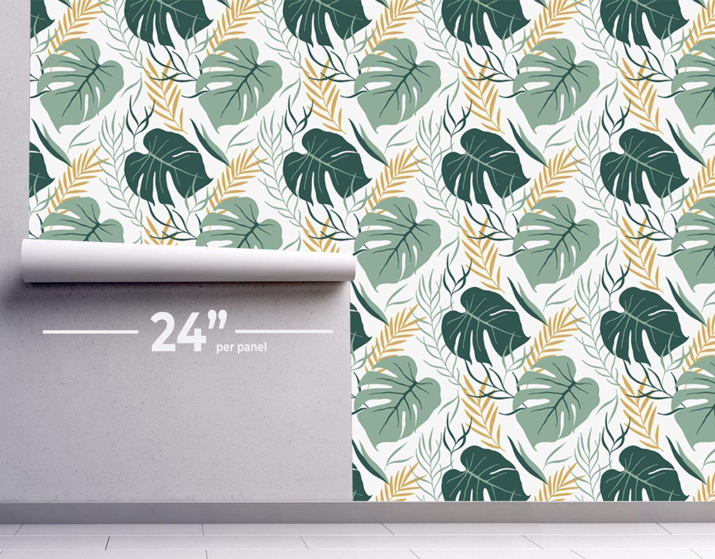 Tropical Breeze Wallpaper #241-Repeat Pattern Wallpaper-Eazywallz