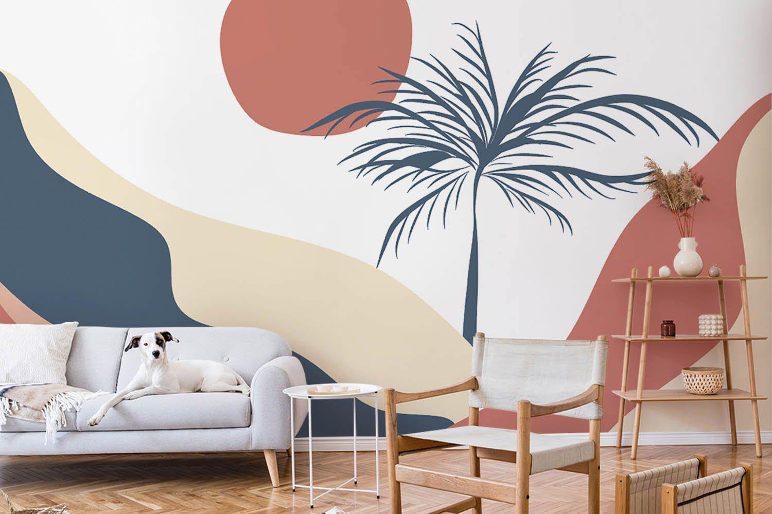 Tropical Clay Desert Wall Mural-Wall Mural-Eazywallz