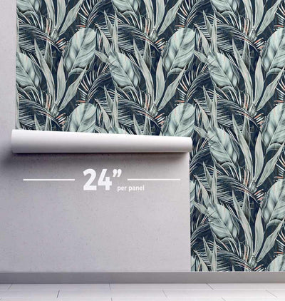 Tropical Forest Wallpaper #027-Repeat Pattern Wallpaper-Eazywallz