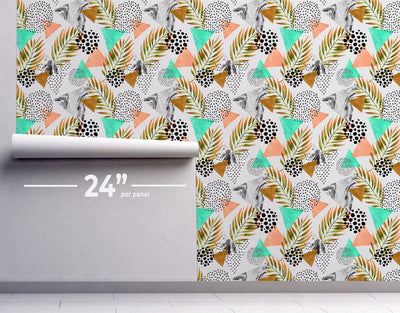 Tropical Geometry 1 Wallpaper #139-Repeat Pattern Wallpaper-Eazywallz
