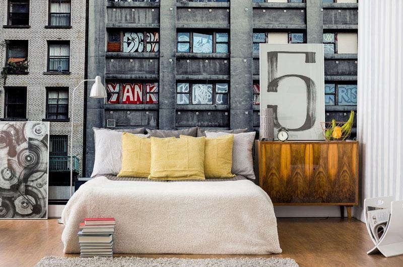 Urban Graffiti Building Facade Wall Mural-Wall Mural-Eazywallz