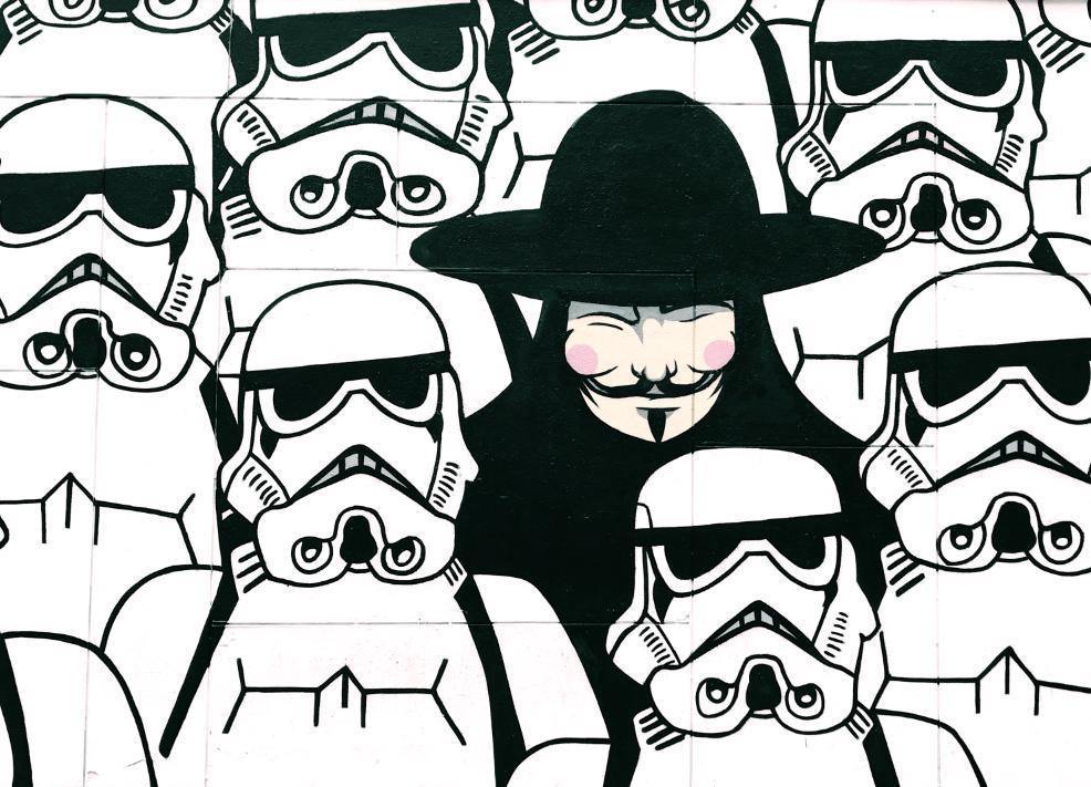 Vendetta Mask Graffiti Wall Mural-Wall Mural-Eazywallz