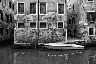 Venice, Italy in Black and White Wall Mural-Wall Mural-Eazywallz