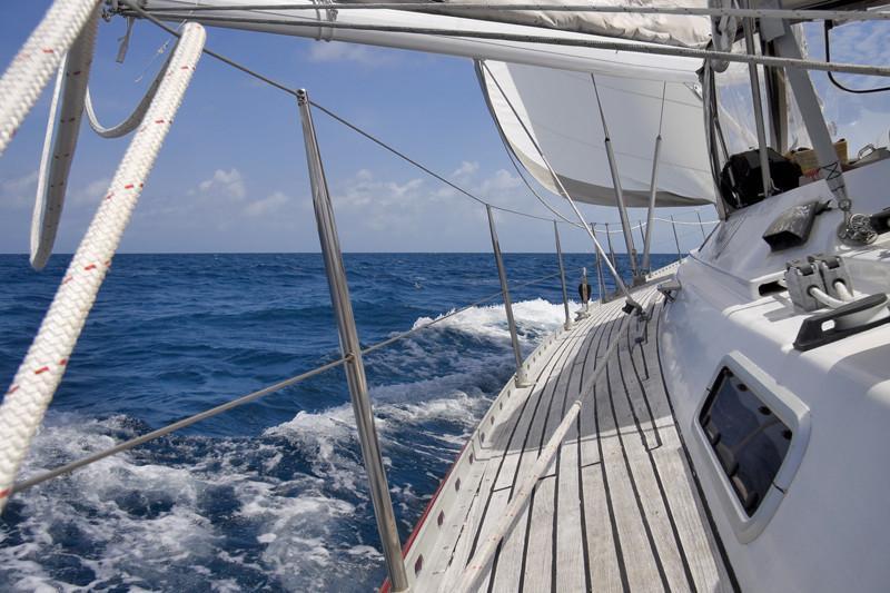 View from luxurious sailboat Wall Mural-Wall Mural-Eazywallz