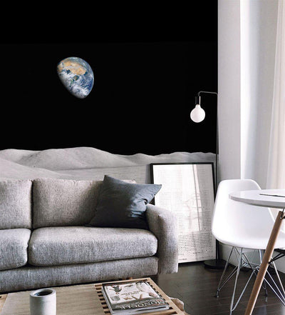 View of Earth from the Moon Wall Mural-Wall Mural-Eazywallz