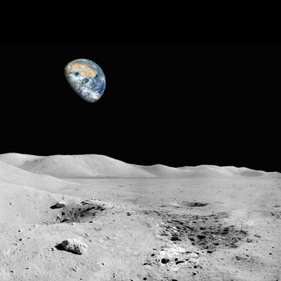 View of Earth from the Moon Wall Mural-Wall Mural-Eazywallz