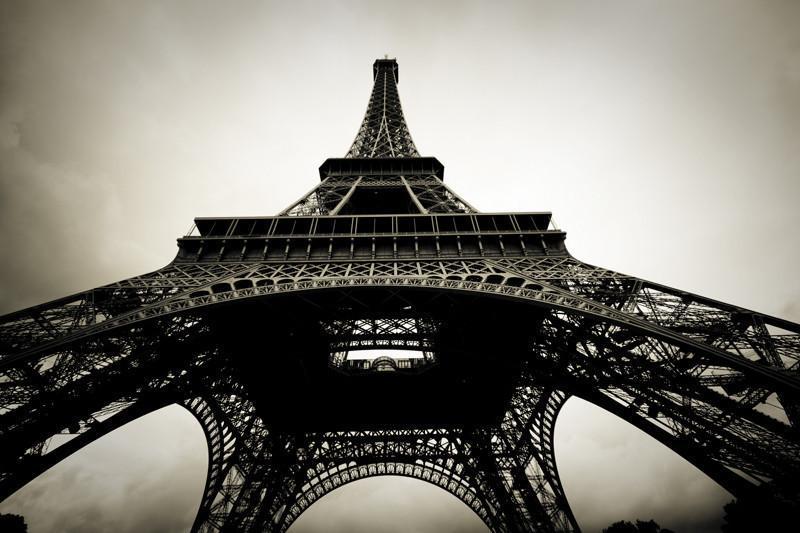 View of the Eiffel Tower, France Wall Mural-Wall Mural-Eazywallz