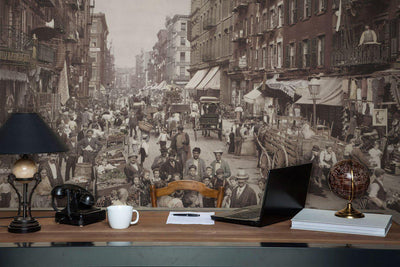 Vintage 1900 New York City 5 Boroughs-Wall Mural-Eazywallz