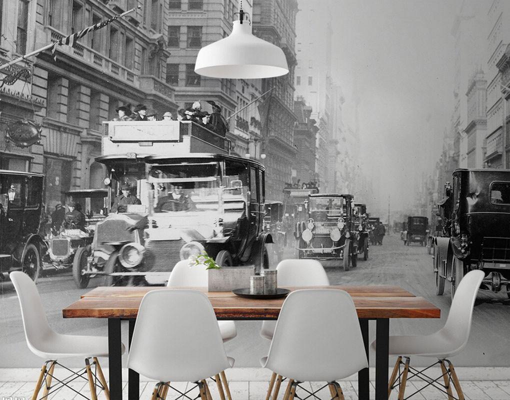 Vintage 5th Avenue NYC Wall Mural-Wall Mural-Eazywallz