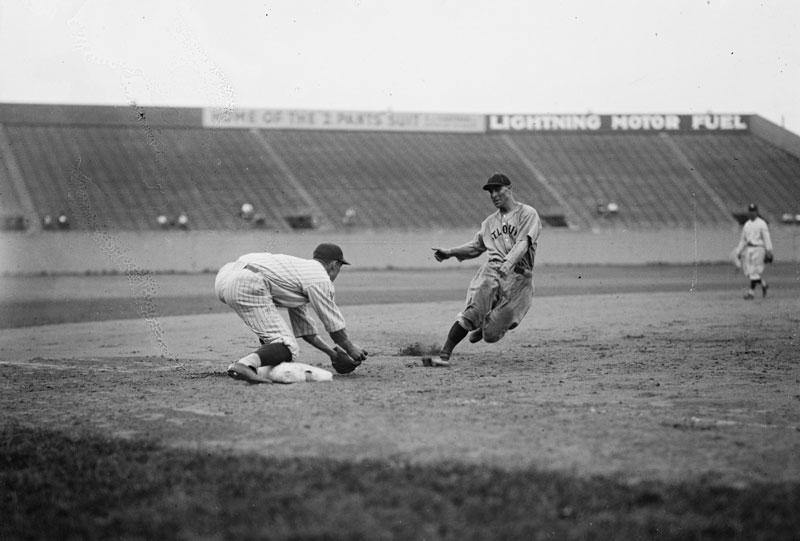 Vintage Baseball Slide Mural Wallpaper-Wall Mural-Eazywallz