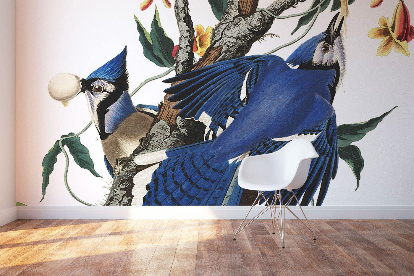Vintage Blue Jays Wallpaper Mural-Wall Mural-Eazywallz