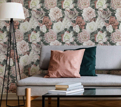 Vintage Floral Wallpaper #023-Repeat Pattern Wallpaper-Eazywallz