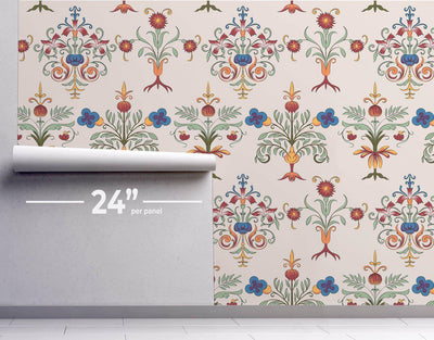 Vintage Flourish Wallpaper #364-Repeat Pattern Wallpaper-Eazywallz