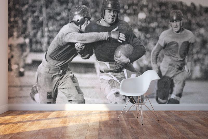 Vintage Football Action Wall Mural-Wall Mural-Eazywallz