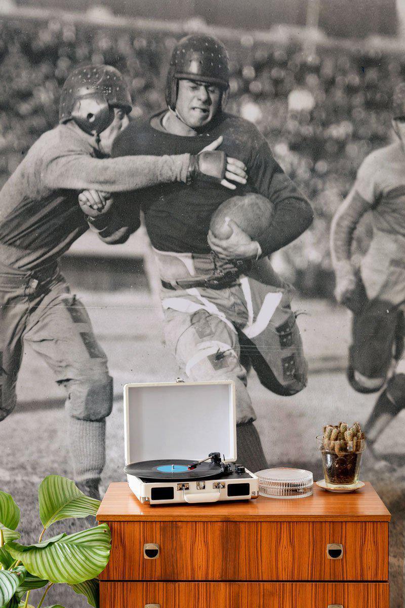 Vintage Football Action Wall Mural-Wall Mural-Eazywallz