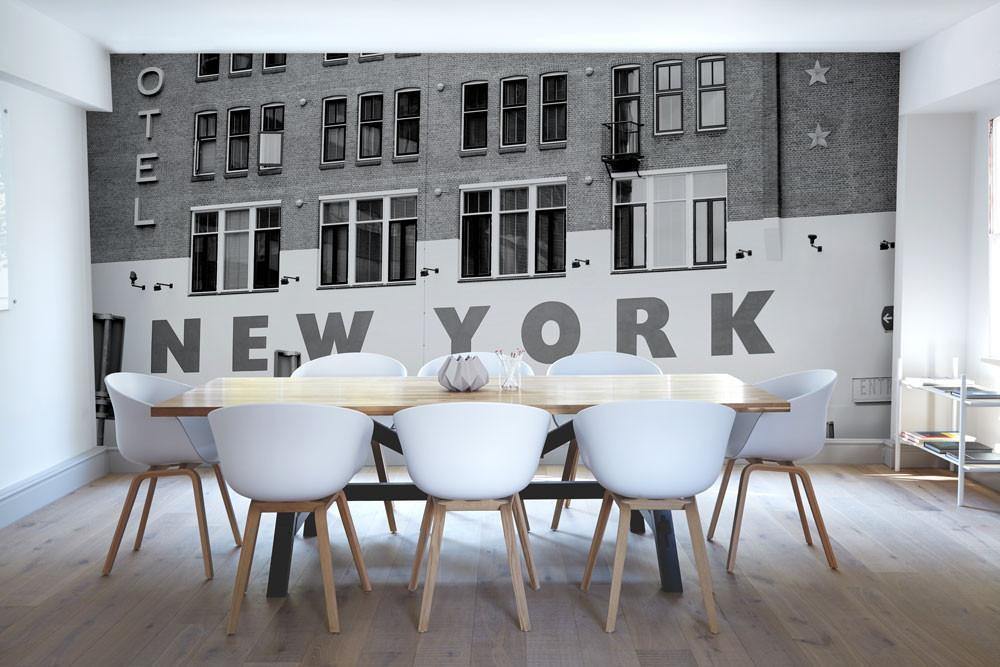 Vintage Hotel in NYC Wall Mural-Wall Mural-Eazywallz