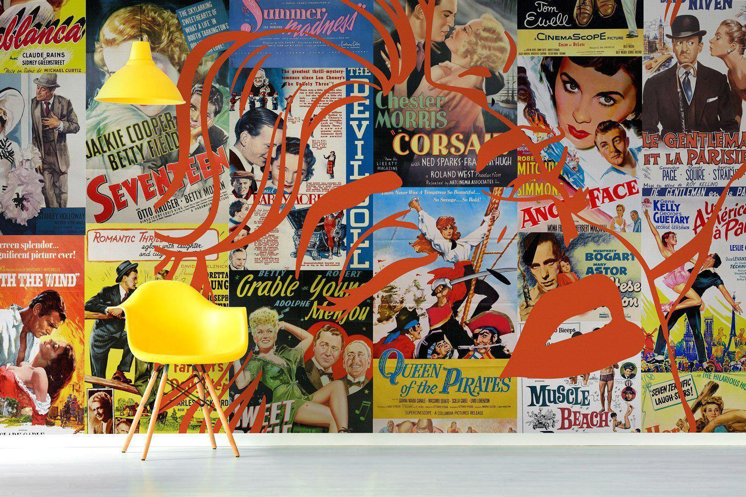 Vintage Love Show Art Wall Mural-Wall Mural-Eazywallz