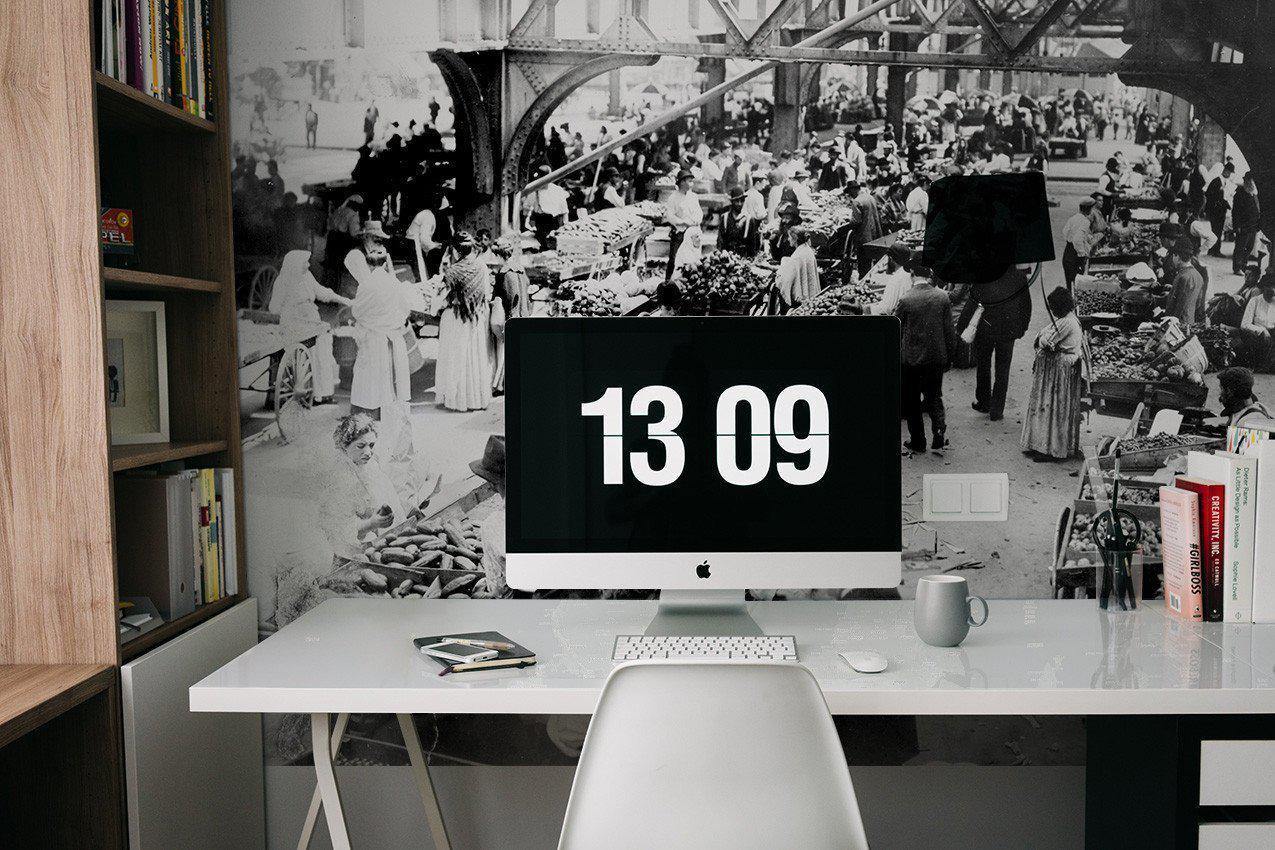 Vintage Manhattan Market Wall Mural-Wall Mural-Eazywallz