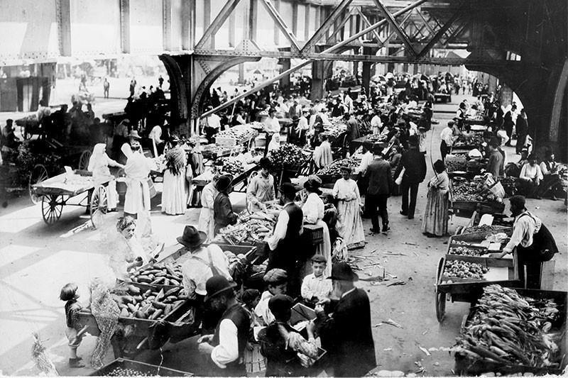 Vintage Manhattan Market Wall Mural-Wall Mural-Eazywallz