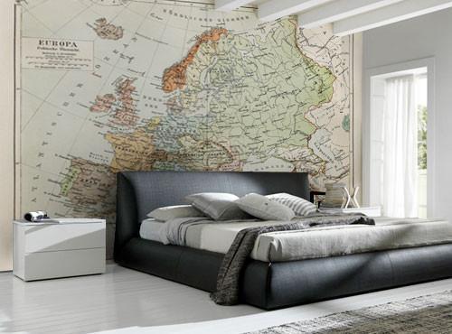 Vintage Map of Europe Wall Mural-Wall Mural-Eazywallz