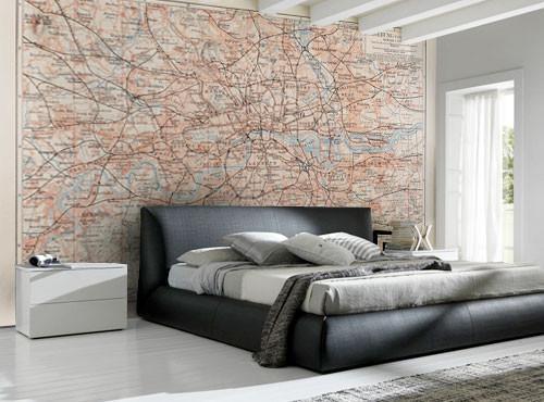 Vintage Map of London Wall Mural-Wall Mural-Eazywallz
