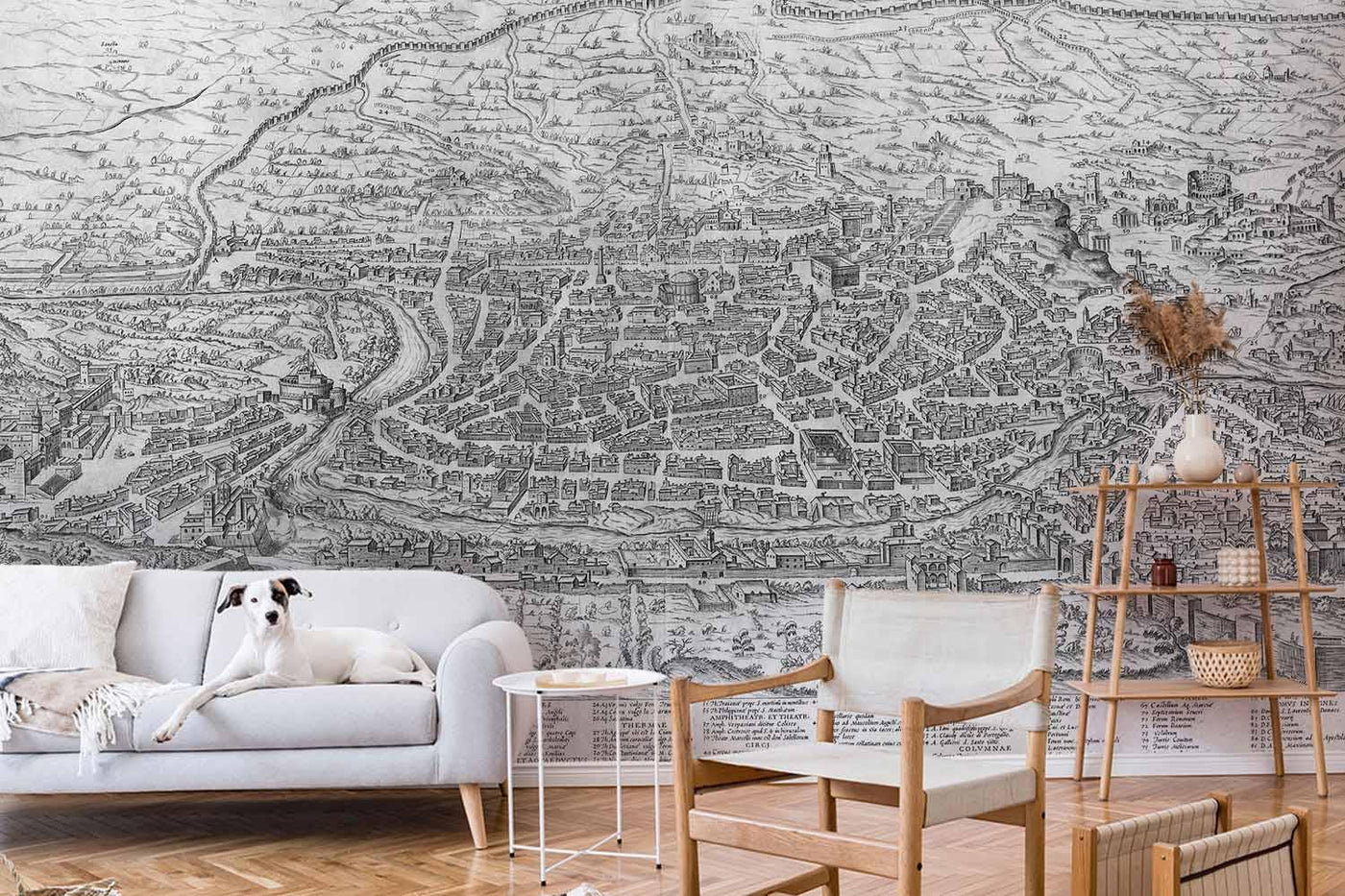 Vintage Map of Rome Wall Mural-Wall Mural-Eazywallz