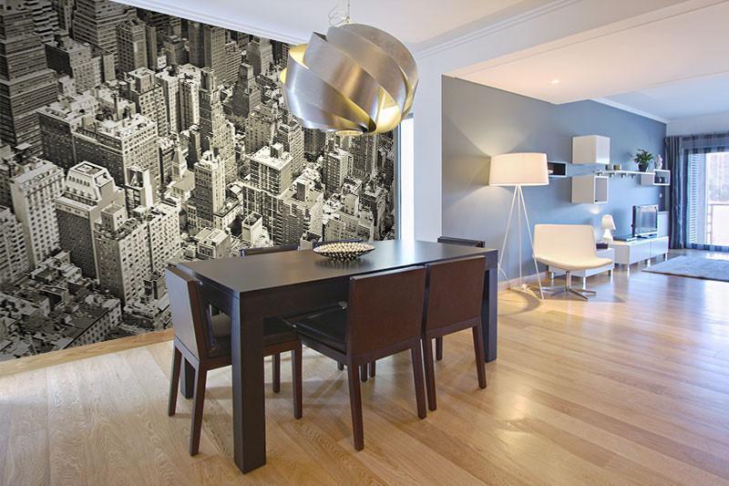 Vintage Monochrome of New York Wall Mural-Wall Mural-Eazywallz