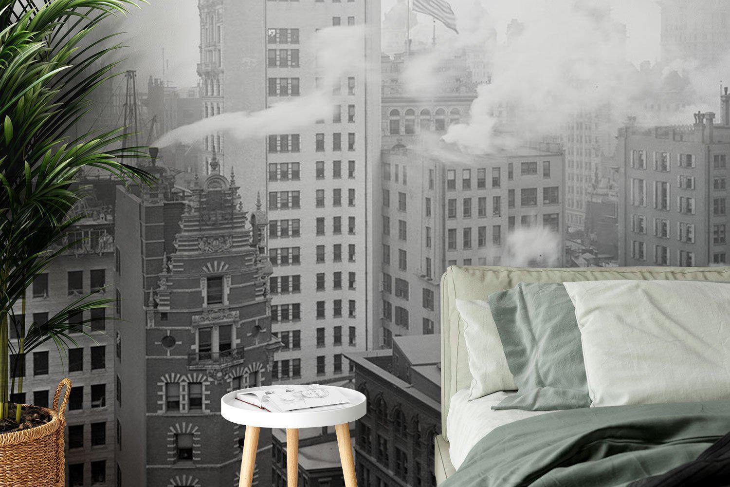 Vintage New York City Mural Wallpaper-Wall Mural-Eazywallz