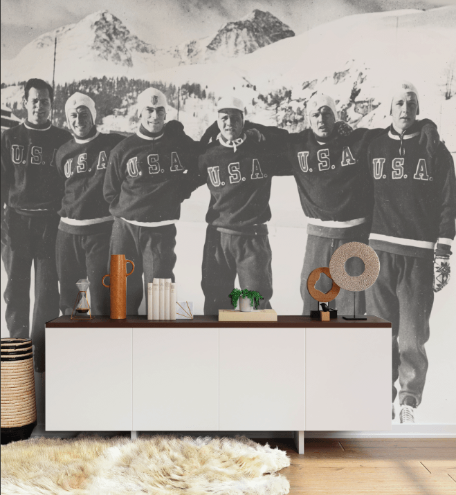 Vintage Olympics Wall Mural-Wall Mural-Eazywallz