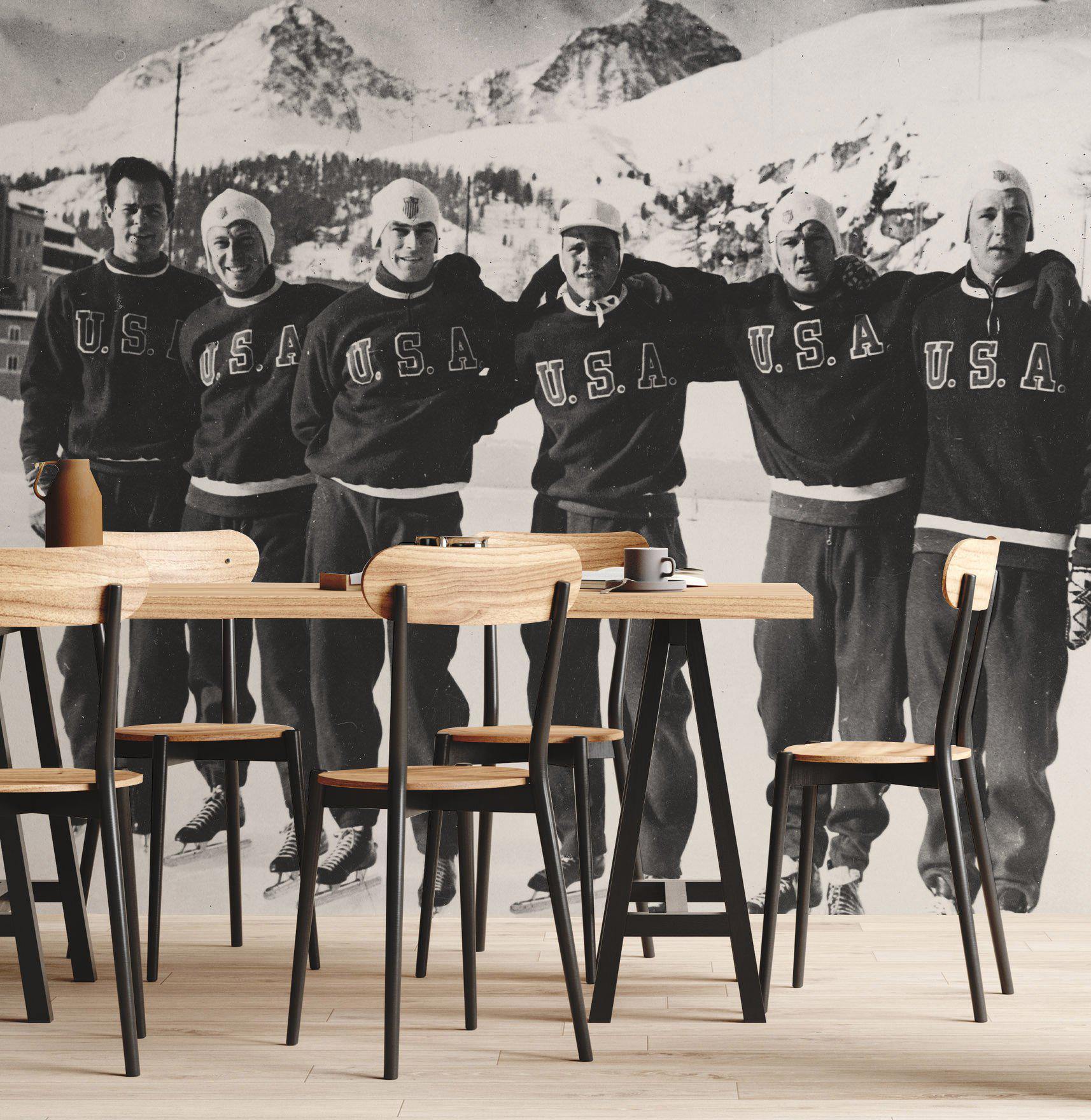 Vintage Olympics Wall Mural-Wall Mural-Eazywallz