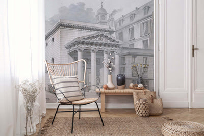 Vintage Paris Architecture Wall Mural-Wall Mural-Eazywallz