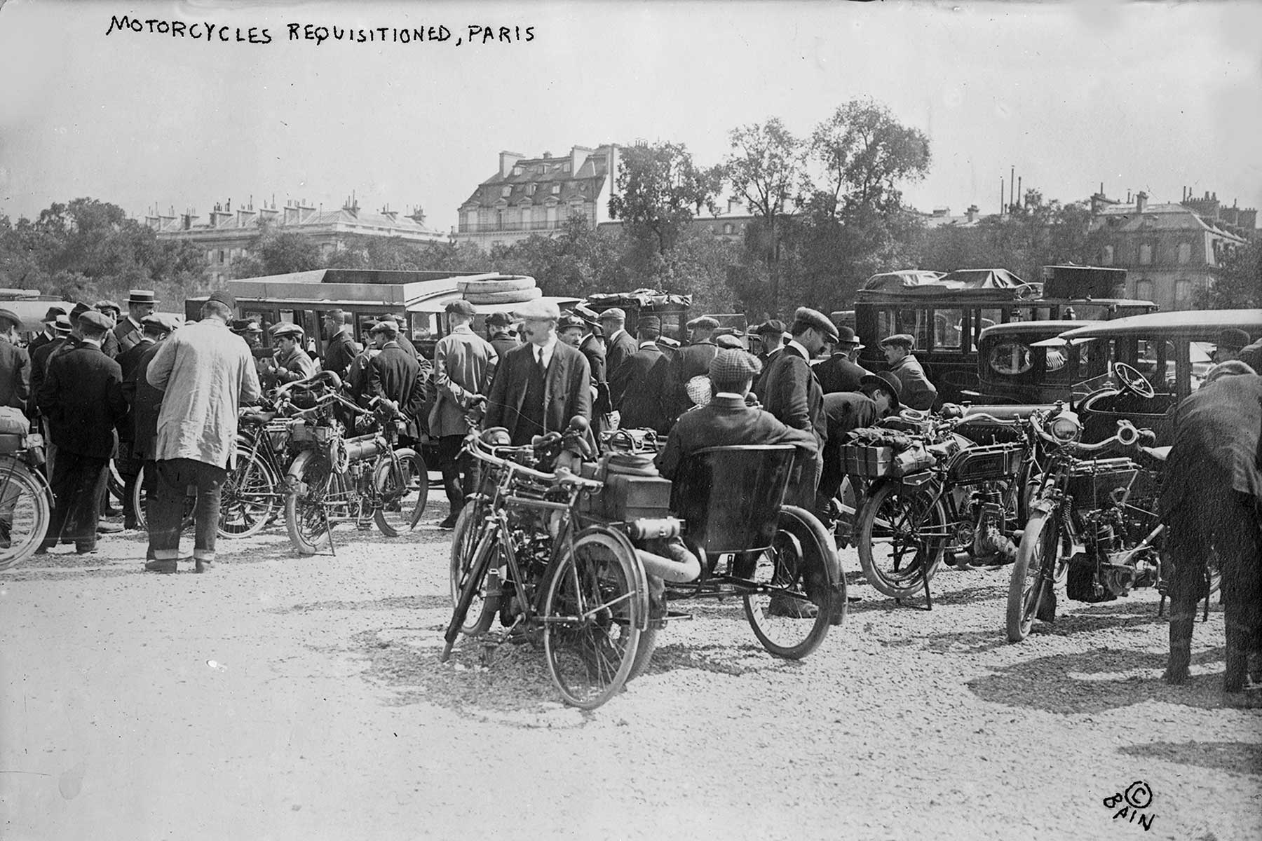 Vintage Paris Motorcycles Wall Mural-Wall Mural-Eazywallz