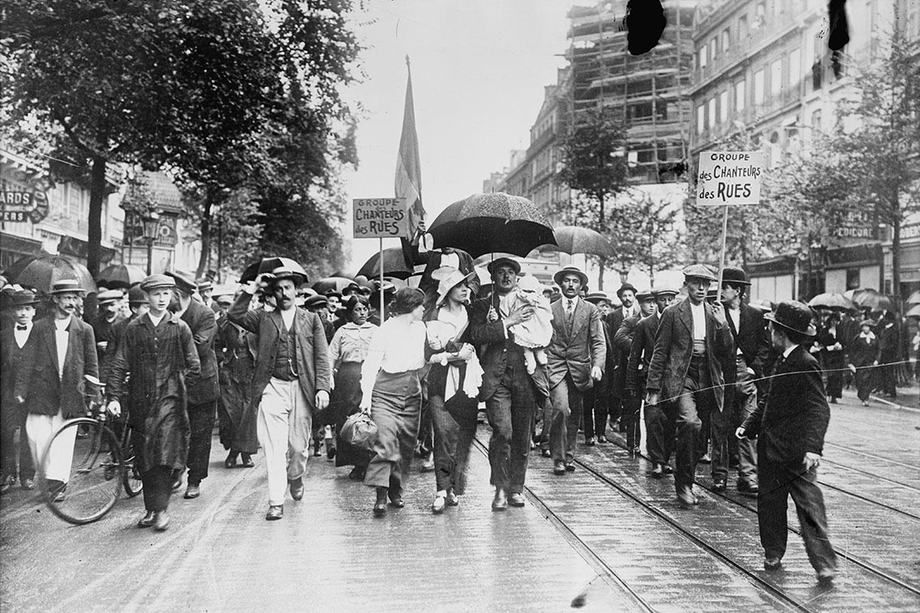 Vintage Streets of Paris Wall Mural-Wall Mural-Eazywallz