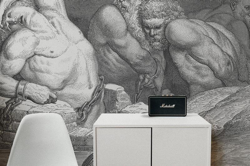 Vintage Titans Wall Mural-Wall Mural-Eazywallz