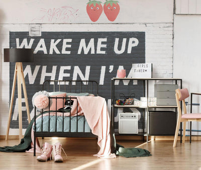 Wake Me Up When I'm Famous Wall Mural-Wall Mural-Eazywallz