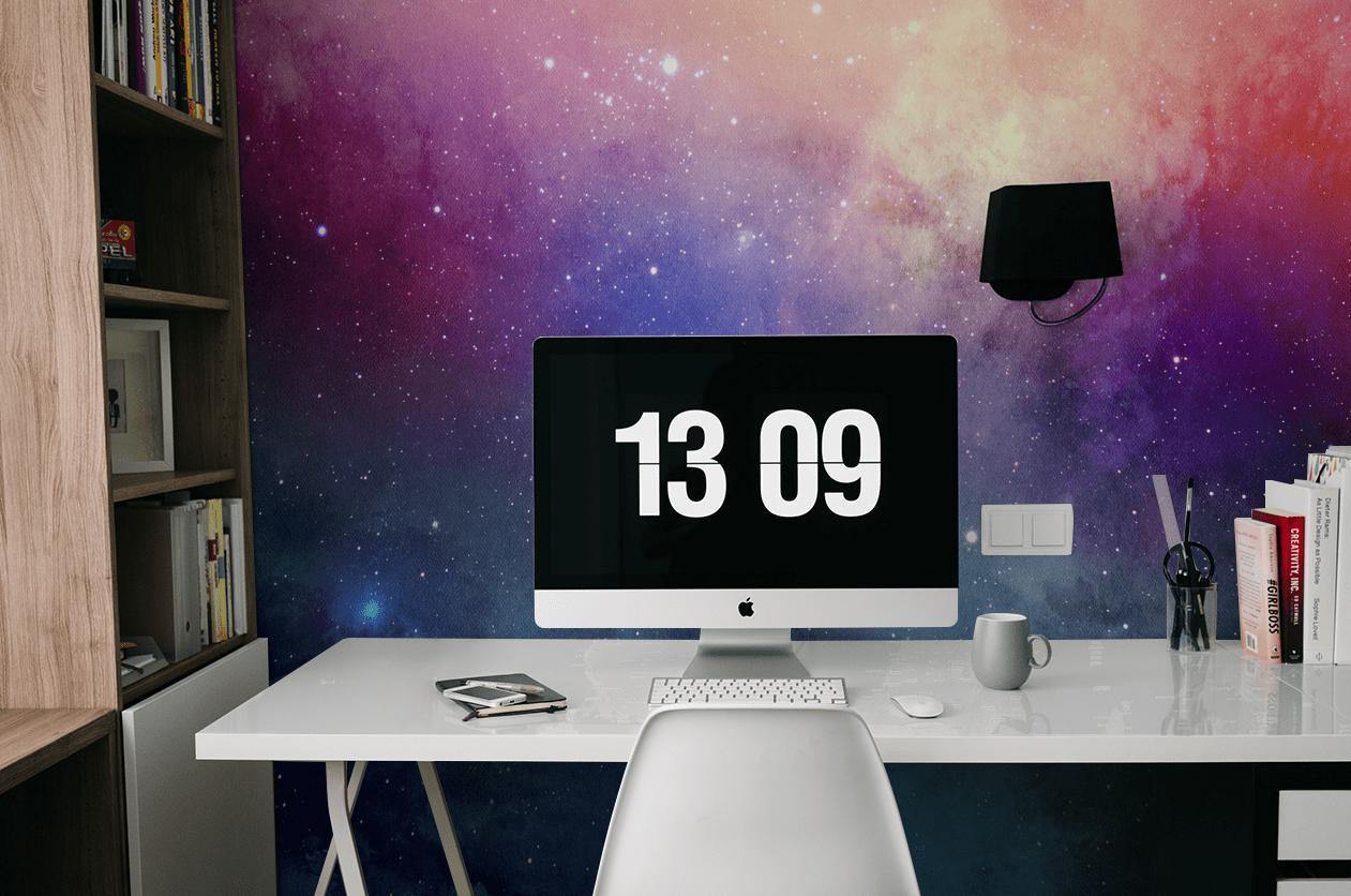 Water Color Galaxy Wall Mural-Wall Mural-Eazywallz