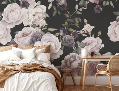 Water Color Roses Wall Mural-Wall Mural-Eazywallz