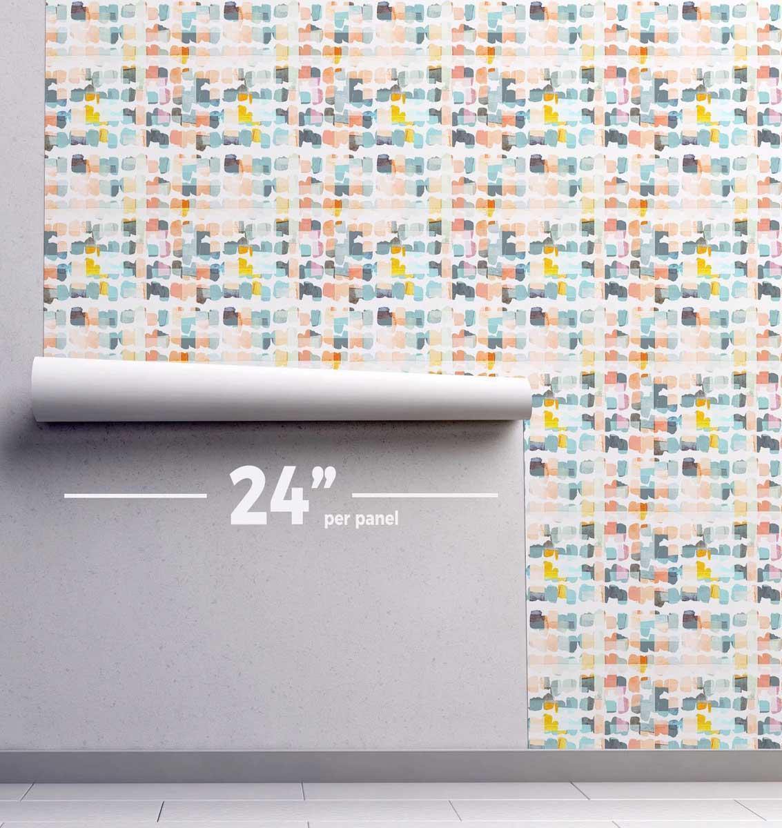 Water Color Shapes 2 Wallpaper #069-Repeat Pattern Wallpaper-Eazywallz