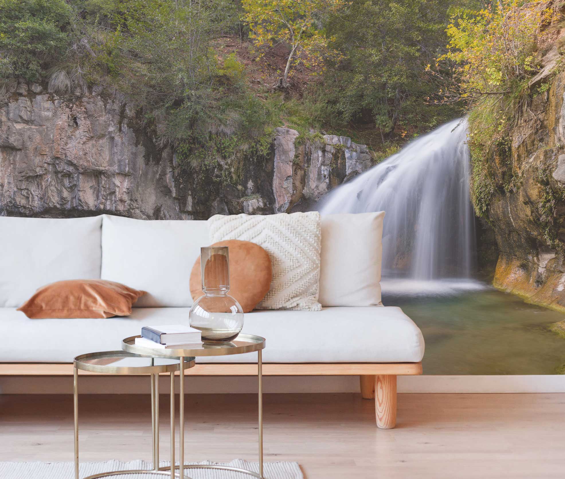 Waterfall Trail Wall Mural-Wall Mural-Eazywallz