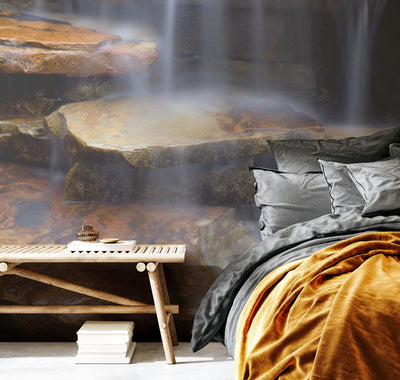 Waterfall in the early morning Wall Mural-Wall Mural-Eazywallz