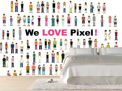 We love pixel! Wall Mural-Wall Mural-Eazywallz