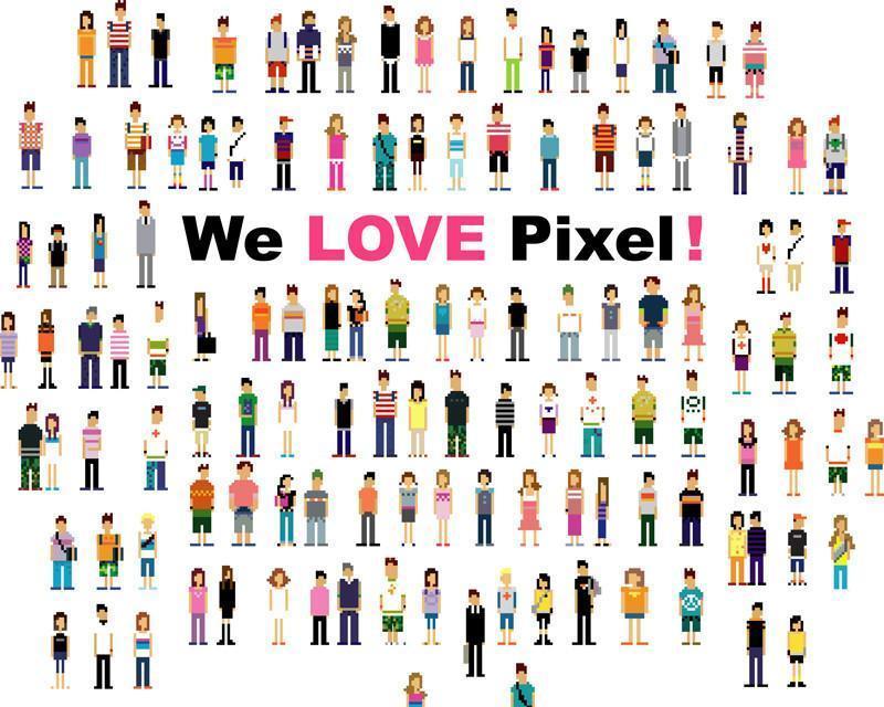 We love pixel! Wall Mural-Wall Mural-Eazywallz