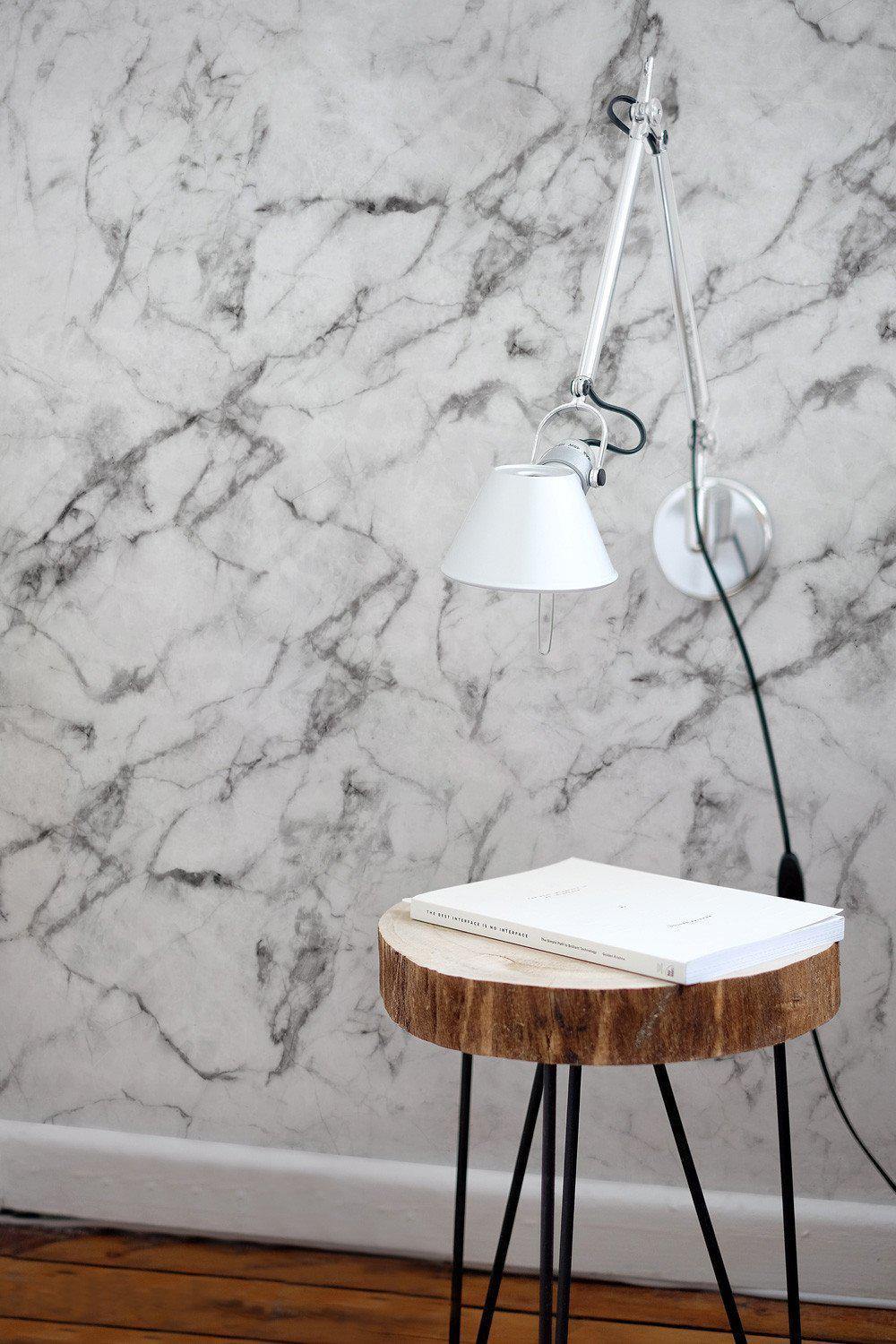 White Marble Wall Mural-Wall Mural-Eazywallz