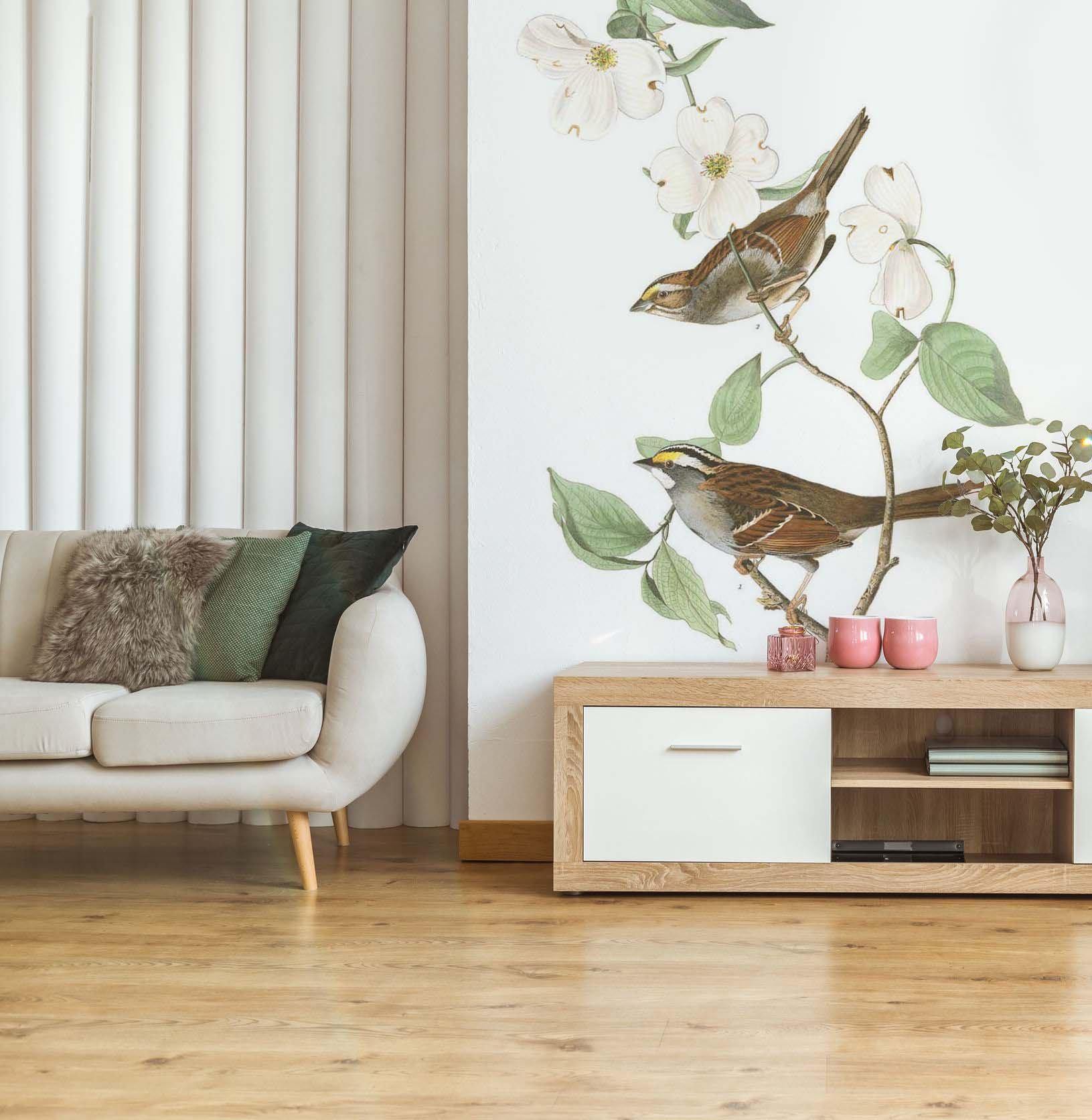 White Throat Sparrow Wall Mural-Wall Mural-Eazywallz