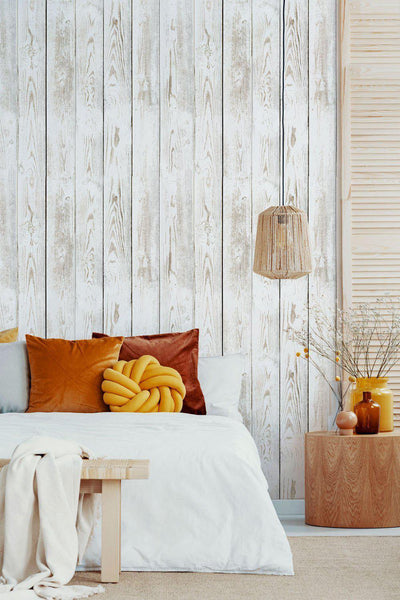 White Worn Wood 2 Wallpaper #142-Repeat Pattern Wallpaper-Eazywallz